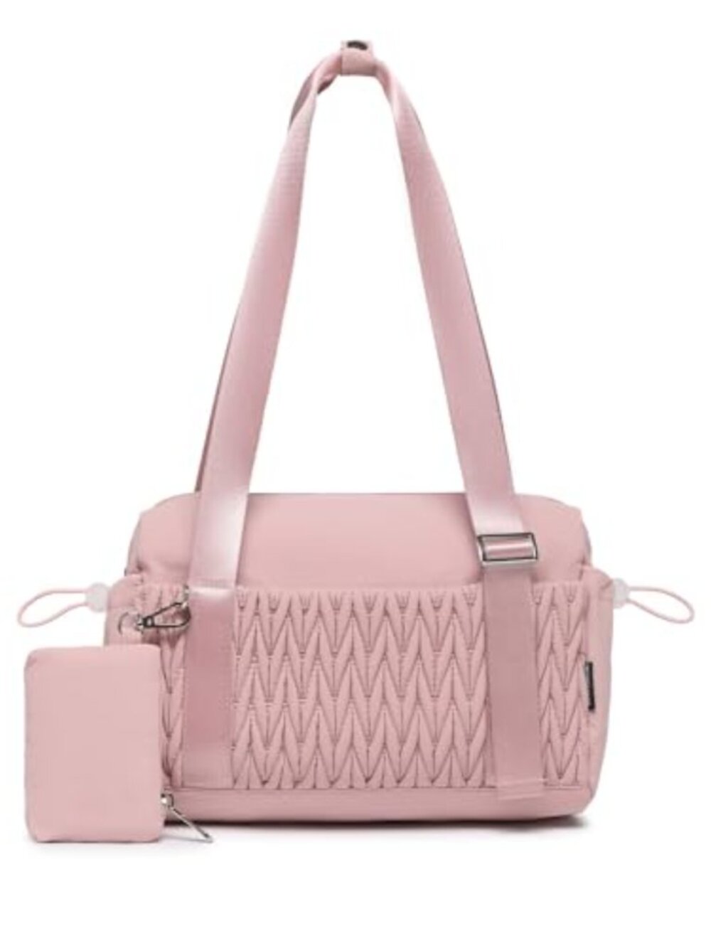Quilted Mini Gym Tote with Wet Compartment & Detachable Coin Purse - Women's